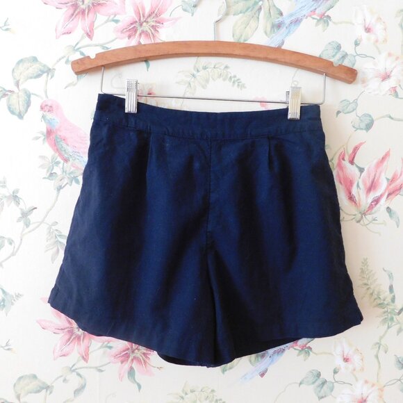 🦌 Abercrombie & Fitch Black Cotton Shorts Size S - Picture 2 of 8